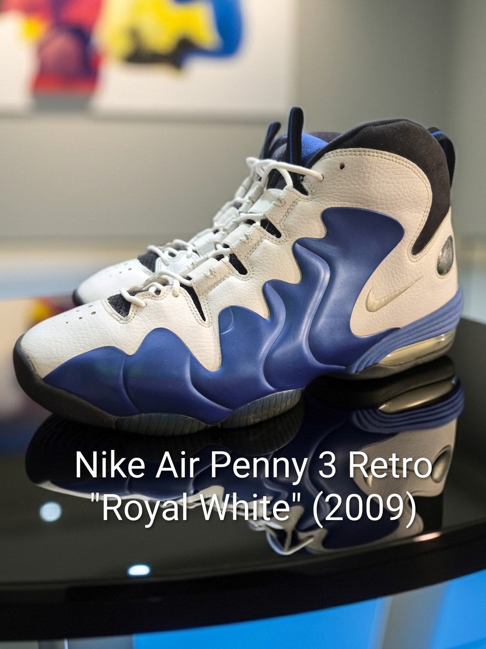 Nike Air Penny 3 Retro 'Royal White' (2009) Mens 13 EUC